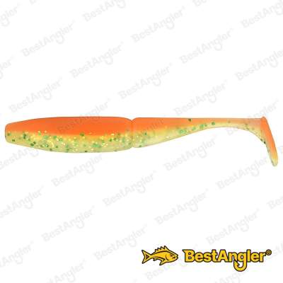 Sawamura One Up Shad Slim 4" #076 Orange Green
