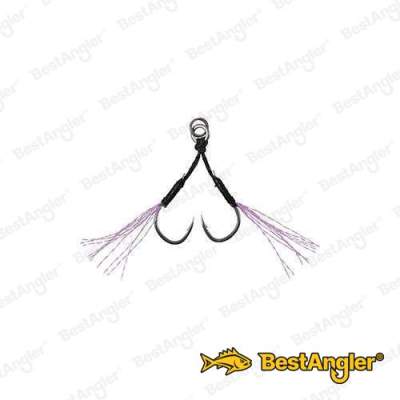 DUO Drag Metal Cast Assist Hook Double Pink