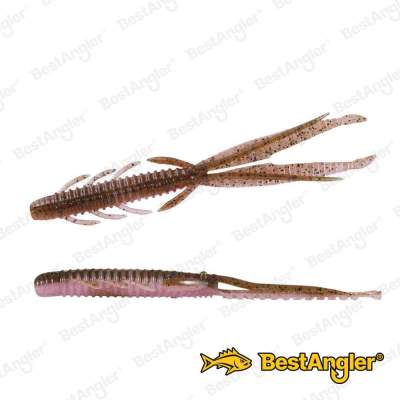 O.S.P DoLive Shrimp 3" Green Pumpkin/Pink & Red Flake TW155