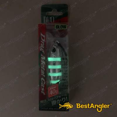 DUO Drag Metal Cast SLOW 40g Zebra Glow PDA0101 - GLOW