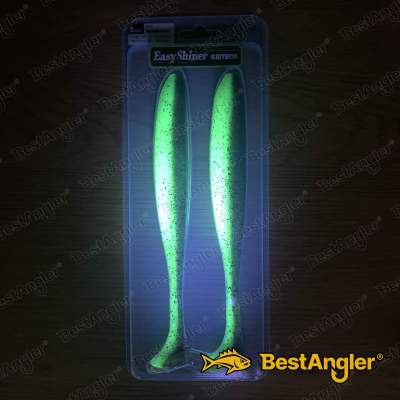 Keitech Easy Shiner 8" Green Pumpkin Chartreuse - #401 - UV
