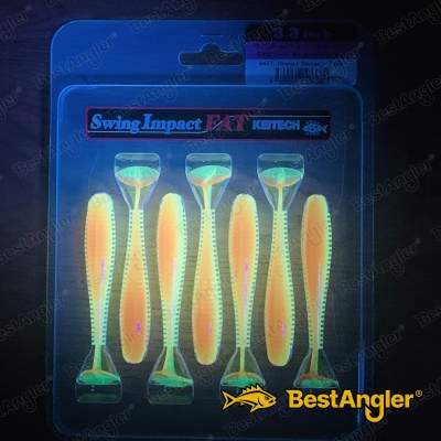 Keitech FAT Swing Impact 3.3" Orange Shiner - #441 - UV