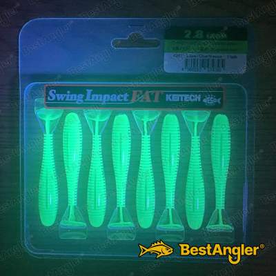 Keitech FAT Swing Impact 2.8" Lime / Chartreuse - #424 - UV