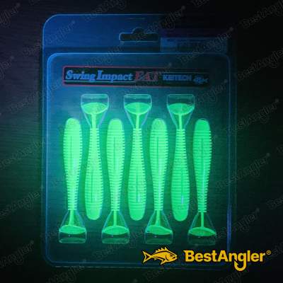Keitech FAT Swing Impact 3.3" Lime / Chartreuse - #424 - UV