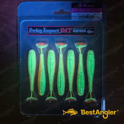 Keitech FAT Swing Impact 3.3" Fire Tiger - #449 - UV1