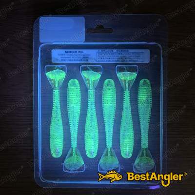 Keitech FAT Swing Impact 3.8" Chartreuse Ice Shad - CT#28 - UV2