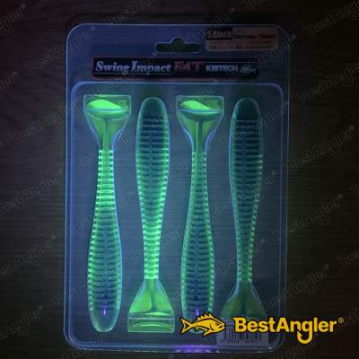 Keitech FAT Swing Impact 5.8" Chartreuse Thunder - CT#12 - UV1