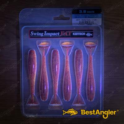 Keitech FAT Swing Impact 3.8" Delta Craw - #407 - UV1