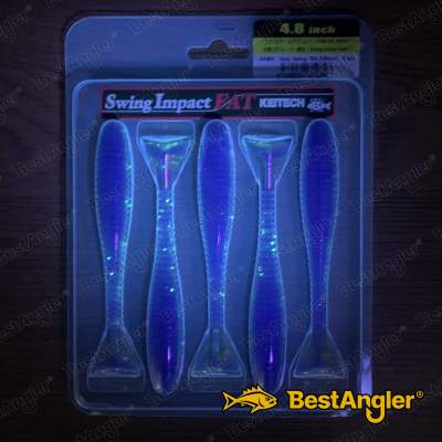 Keitech FAT Swing Impact 4.8" Sexy Hering - BA#04 - UV1