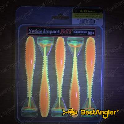 Keitech FAT Swing Impact 4.8" Orange Shiner - #441 - UV1