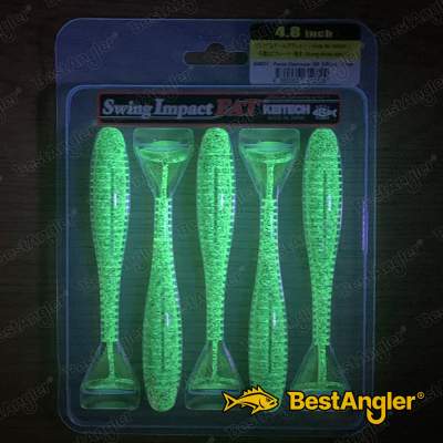Keitech FAT Swing Impact 4.8" Purple Chartreuse - BA#03 - UV1