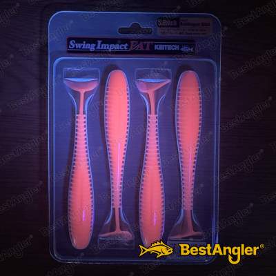 Keitech FAT Swing Impact 5.8" Bubblegum Shad - #442 - UV