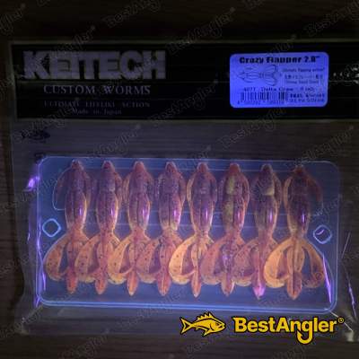 Keitech Crazy Flapper 2.8" Delta Craw - #407 - UV1
