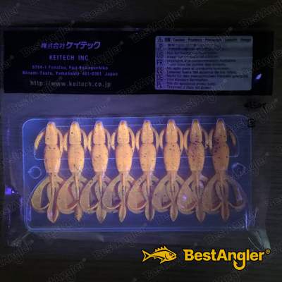 Keitech Crazy Flapper 2.8" Delta Craw - #407 - UV2