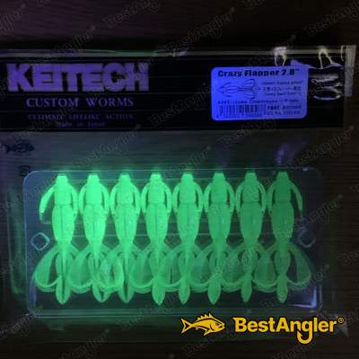 Keitech Crazy Flapper 2.8" Lime / Chartreuse - #424 - UV1