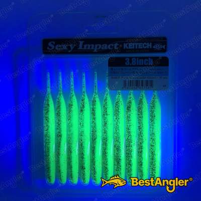 Keitech Sexy Impact 3.8" Purple Chartreuse - BA#03 - UV