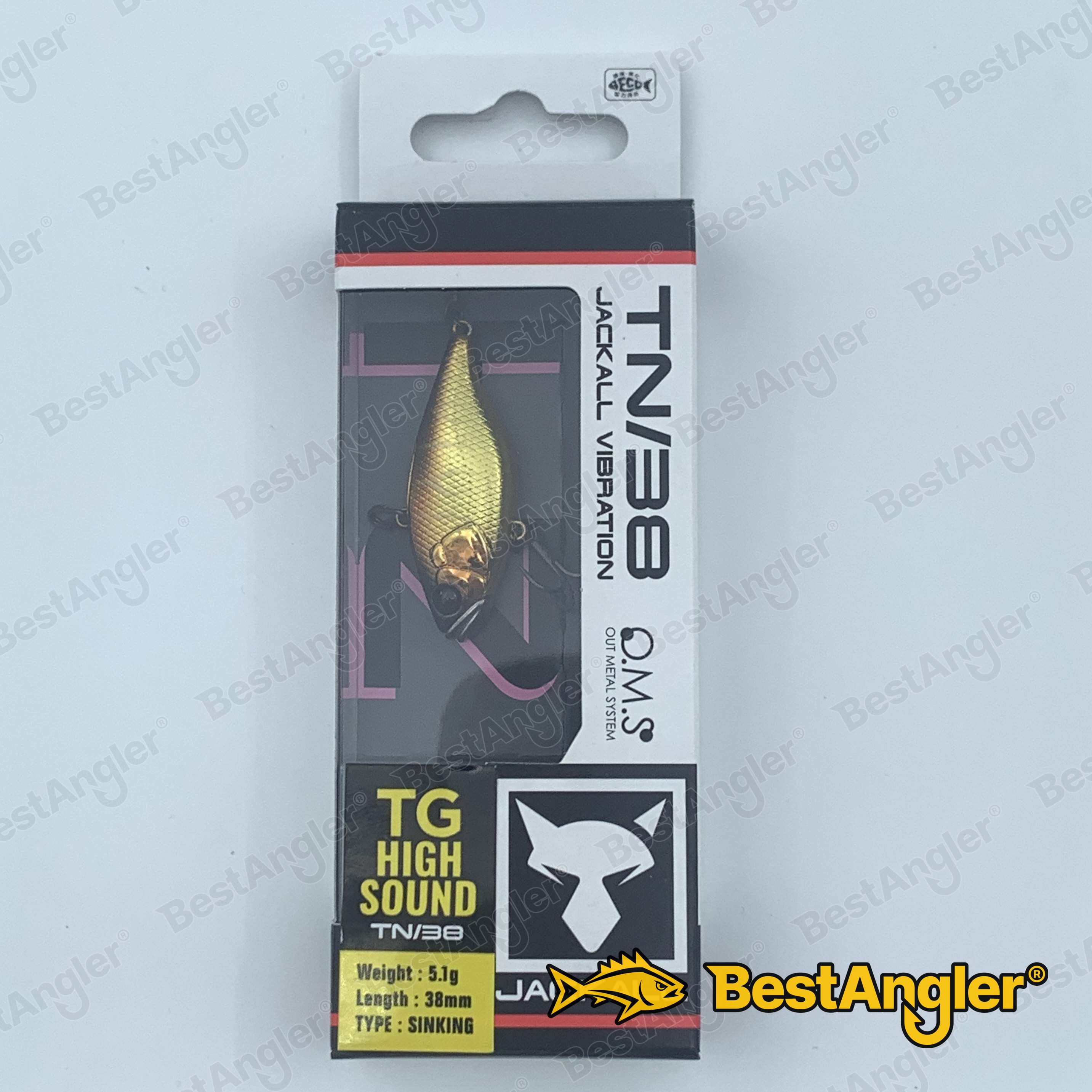 Jackall TN38 Silver Powder Gold & Black | BestAngler.com