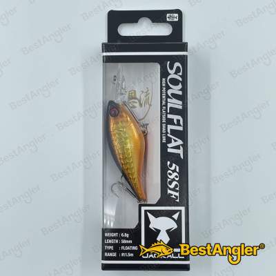 Jackall Soul Flat 58SF Double Clutch Gold & Black - 205480