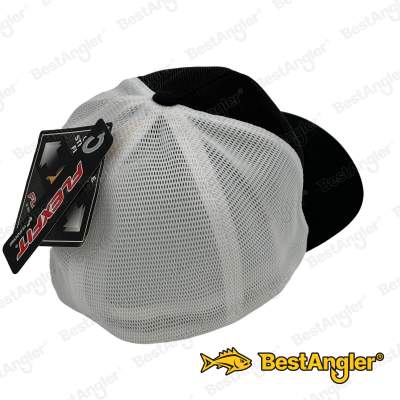 Kšiltovka BESTANGLER 2020 Flexfit černobílá celosíťovaná