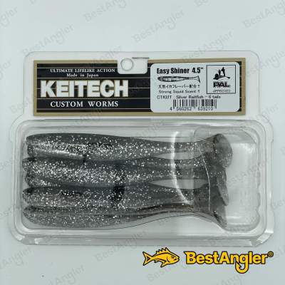 Keitech Easy Shiner 4.5" Silver Baitfish - CT#32