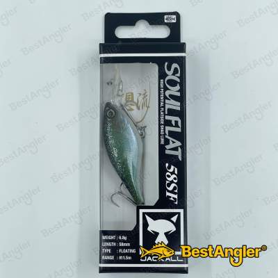 Jackall Soul Flat 58SF SK Dark Thunder Clear Bait - 5503