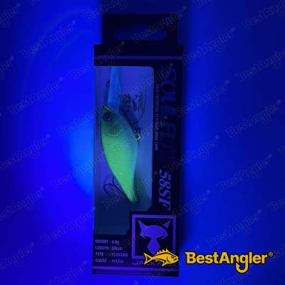 Jackall Soul Flat 58SF SK Dark Thunder Clear Bait - 5503 - UV