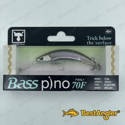Jackall Basspino 70F Natural Flash Wakasagi - 235456