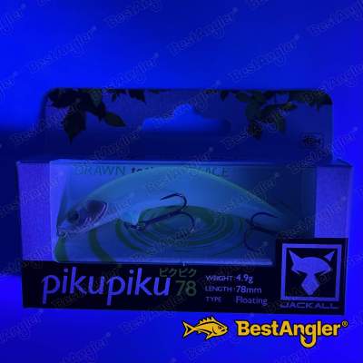 Jackall PikuPiku 78 Dead White - 0095 - UV