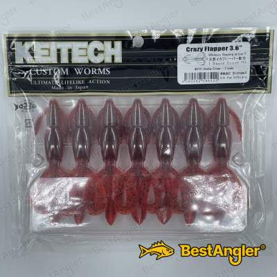 Keitech Crazy Flapper 3.6" Delta Craw - #407