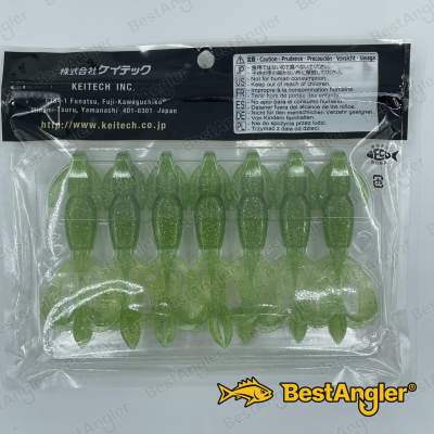 Keitech Crazy Flapper 3.6" Lime / Chartreuse - #424