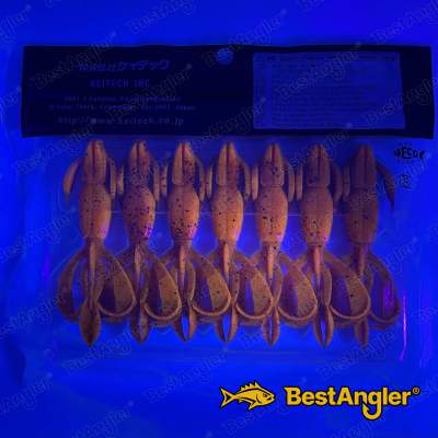 Keitech Crazy Flapper 3.6" Delta Craw - #407 - UV