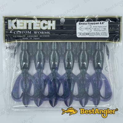 Keitech Crazy Flapper 4.4" Electric June Bug - #408