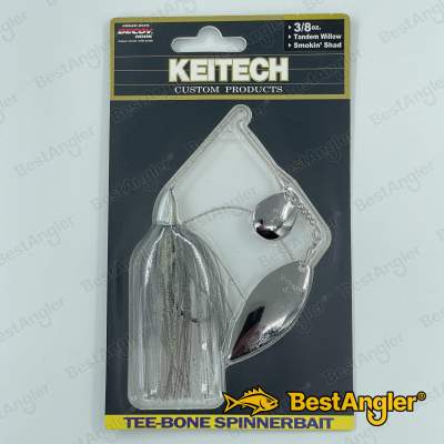 Keitech Tee-Bone Spinnerbait TW 3/8 oz 10.5 g Smokin' Shad