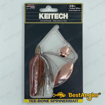 Keitech Tee-Bone Spinnerbait TW 3/8 oz 10.5 g Green Pumpkin Craw - TSTW38511
