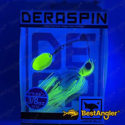 Jackall Deraspin 3/8 oz 10.5 g Blueback Chartreuse Dip - 177220 - UV