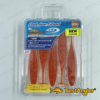 O.S.P DoLive Shad 4.5" SW Orange Gold Flash TW201