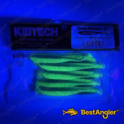 Keitech Easy Shiner 3" Lime / Blu - CT#26 - UV