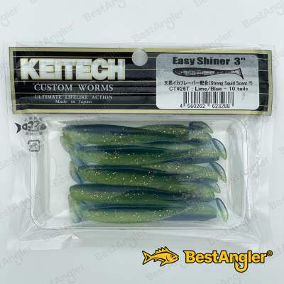 Keitech Easy Shiner 3" Lime / Blu - CT#26