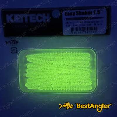 Keitech Easy Shaker 2.5" Clear Silver Glow - #370 - GLOW
