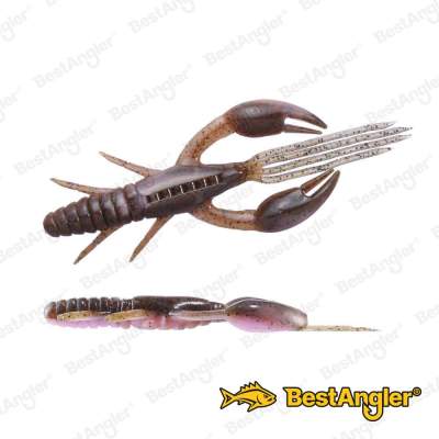 O.S.P DoLive Craw 2" Green Pumpkin/Pink & Red Flake TW155
