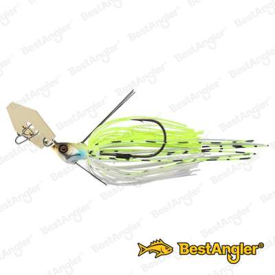 Jackall Super Break Blade Fine 1/4 oz 7 g Chartreuse Back Pearl