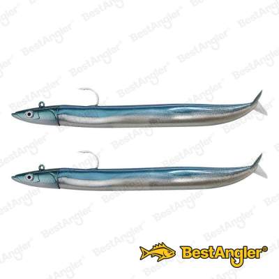 Fiiish Crazy Sand Eel n°1 100 mm Double Combo Offshore - 10g - Pearl Blue