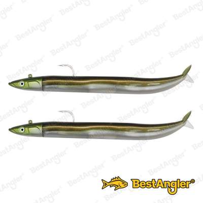 Fiiish Crazy Sand Eel n°1 100 mm Double Combo Offshore - 10g - Kaki