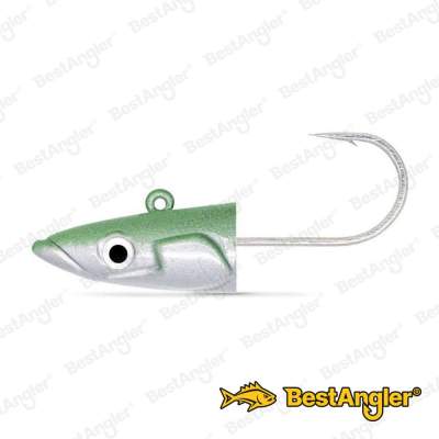 Fiiish Crazy Sand Eel n°1 100 mm Têtes Offshore 2x - 10g - Vert Perle