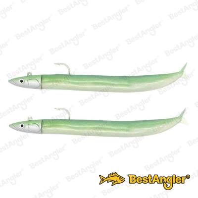 Fiiish Crazy Sand Eel n°3 150 mm Double Combo Offshore - 20g - Pearl Green