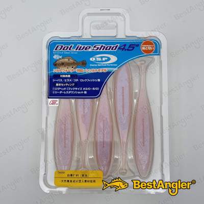 O.S.P DoLive Shad 4.5" SW White Fish Glow TW208