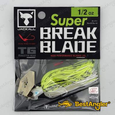 Jackall Super Break Blade 1/2 oz 14 g Chartreuse Back Pearl