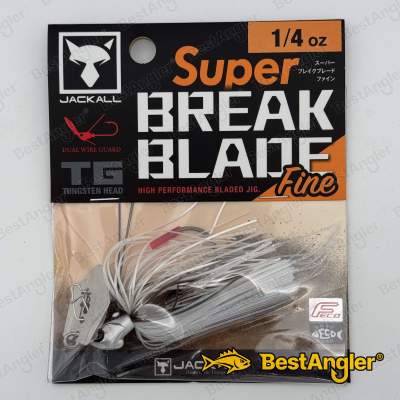 Jackall Super Break Blade Fine 1/4 oz 7 g Super White
