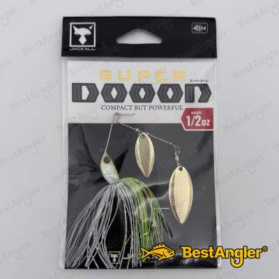 Jackall Super Dooon 1/2 oz 14 g Chartreuse Back White
