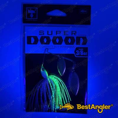 Jackall Super Dooon 3/8 oz 10.5 g Chartreuse Back White - UV